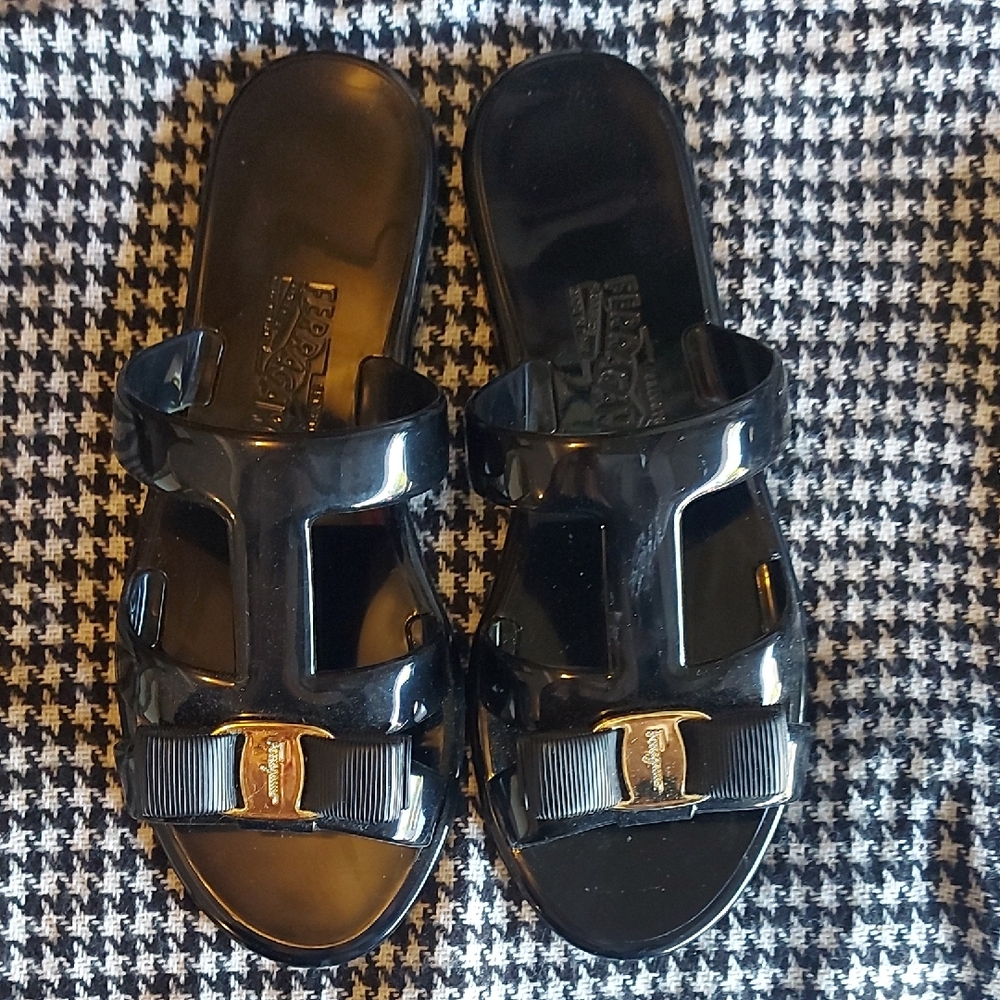 Salvatore Ferragamo Black Sandals